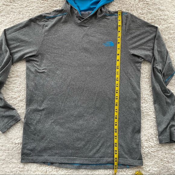 Men S THE NORTH FACE Flashdry Running Hoodie Gray - Picture 8 of 12